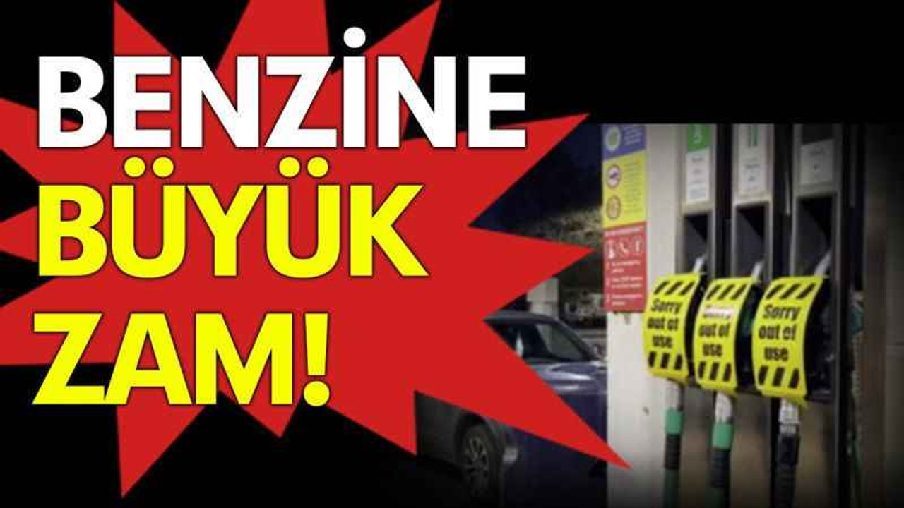 Benzine büyük zam